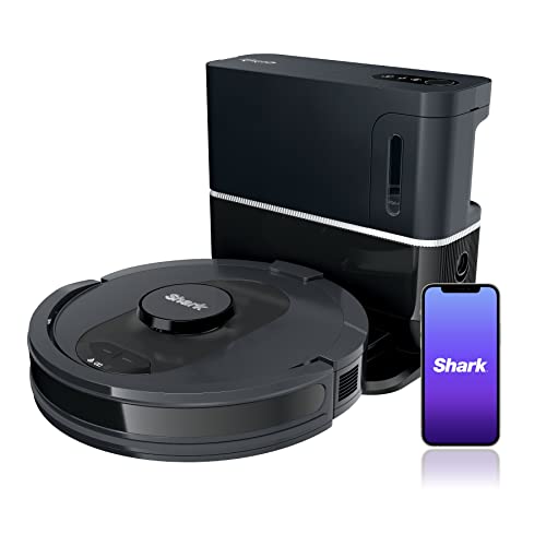 Shark AV2501S AI Robot Vacuum with HEPA Self-Empty Base, Bagless, 30-Day Capacity, LIDAR Navigation, Perfect for Pet Hair, Compatible with Alexa, Wi-Fi Connected, Black