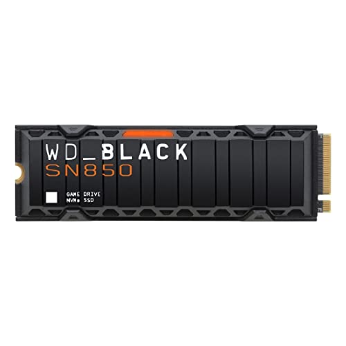 WD_BLACK 2TB SN850 NVMe Internal Gaming SSD Solid State Drive with Heatsink - Works with Playstation 5, Gen4 PCIe, M.2 2280, Up to 7,000 MB/s - WDS200T1XHE