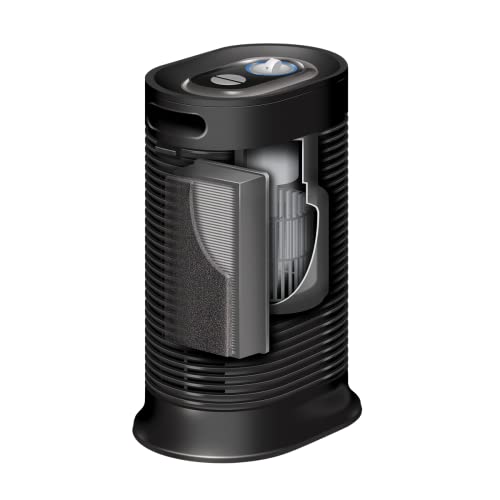 Honeywell HPA160 Tower Air Purifier HEPA Allergen Remover, Medium-Large Room & HPA060 HEPA Tower Air Purifier, Small Rooms (75 sq. ft.), Black