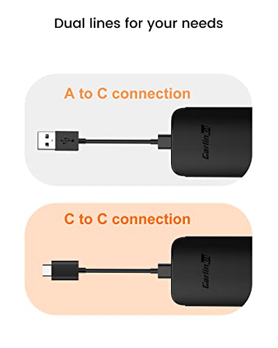 2022 CarlinKit A2A Android Auto Wireless Adapter for OEM Wired Android Auto Cars from 2016, Plug & Play, Wireless Android auto Adapter