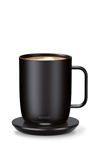 Ember Temperature Control Smart Mug 2, 14 oz, Black, 80 min. Battery Life - App Controlled Heated Coffee Mug - Improved Design