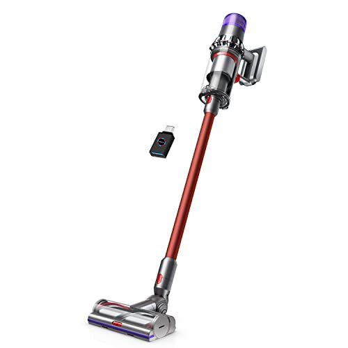 (Renewed) Dyson V11 Animal + Cordless Stick Vacuum Cleaner I Pet Hair Clean I 14 Cyclones I Fade-Free Power I Battery Operated I Whole-Machine Filtration I Wall Mounted I Red + USB-C Adapter