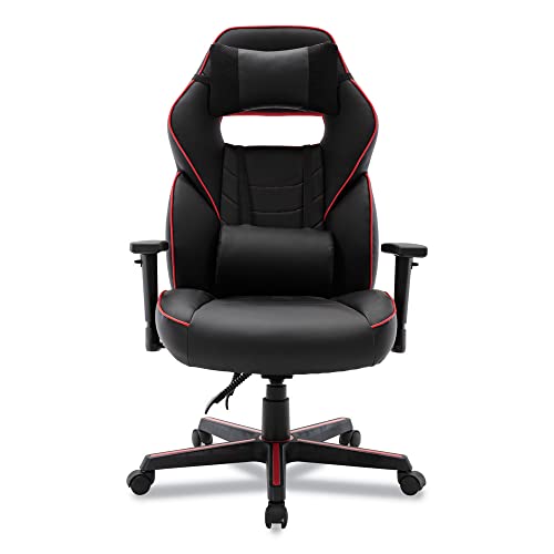 Alera BT-51593RED Racing Style Ergonomic Gaming Chair - Black/Red