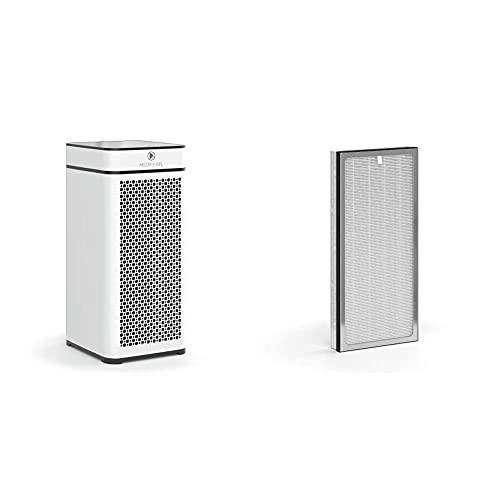 Medify MA-40 Air Purifier with one additional H13 True HEPA replacement Filter | 840 sq ft Coverage | for Smoke, Smokers, Dust, Odors, Pet Dander | Quiet 99.9% Removal to 0.1 Microns | White, 1-Pack