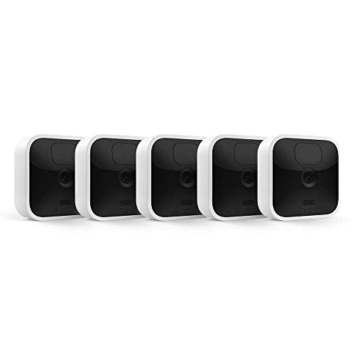 Blink Indoor – wireless, HD security camera with two-year battery life, motion detection, and two-way audio – 5 camera kit