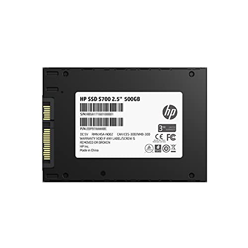 HP S700 2.534; 500GB SATA III Internal Solid State Drive (SSD) 2DP99AA#ABC