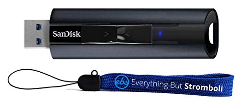 SanDisk 1TB Extreme PRO Flash Drive USB 3.2 Solid State Drive for Computers, Laptops - High Speed 420MB/s Read Speed 380MB/s Write (SDCZ880-1T00-G46) Bundle with (1) Everything But Stromboli Lanyard