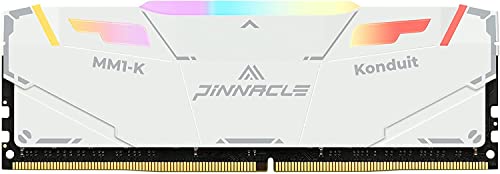 Timetec Pinnacle Konduit RGB 8GB DDR4 3200MHz PC4-25600 CL16-18-18-38 XMP2.0 Overclocking 1.35V Compatible for AMD and Intel Desktop Gaming PC Memory Module RAM - White