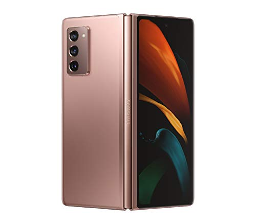 Samsung Galaxy Z Fold 2 5G | Factory Unlocked Android Cell Phone | 256GB Storage | US Version Smartphone Tablet | 2-in-1 Refined Design, Flex Mode | Mystic Bronze