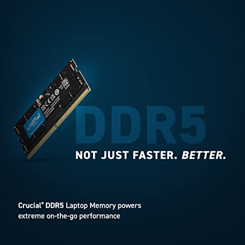 Crucial RAM 32GB Kit (2x16GB) DDR5 4800MHz CL40 Laptop Memory CT2K16G48C40S5