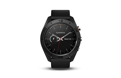 Garmin Approach S60, Premium GPS Golf Watch with Touchscreen Display and Full Color CourseView Mapping, Black w/ Silicone Band