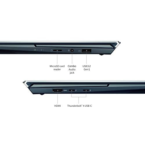 ASUS ZenBook Duo 14 UX482 14” FHD NanoEdge Touch Display, Intel Evo Platform, Core i7-1165G7, 8GB RAM, 512GB PCIe SSD, Innovative ScreenPad Plus, Windows 10 Home, Celestial Blue, UX482EA-DS71T
