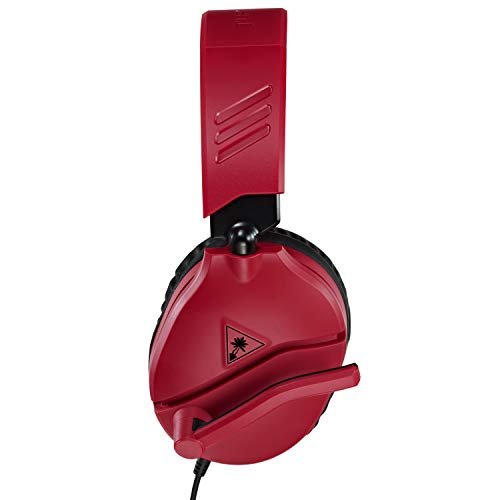 Turtle Beach Recon 70 PlayStation Gaming Headset for PS5, PS4, Xbox Series X, Xbox Series S, Xbox One, Nintendo Switch, Mobile, & PC with 3.5mm - Flip-to-Mute Mic, 40mm Speakers, 3D Audio – Red