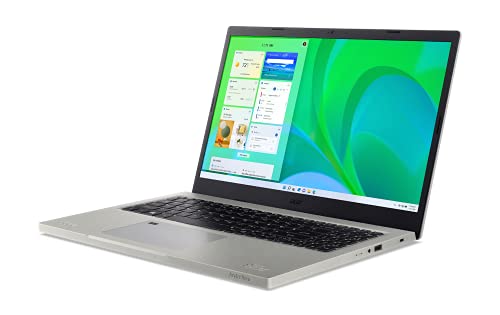 Acer Aspire Vero AV15-51-7617 Green PC | 15.6" FHD IPS 100% sRGB Display | 11th Gen Intel Core i7-1195G7 | Intel Iris Xe Graphics | 16GB DDR4 | 512GB NVMe SSD | Wi-Fi 6 | PCR Materials | Vero Sleeve