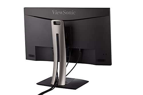 ViewSonic VP2756-2K 27 Inch Premium IPS 1440p Ergonomic Monitor with Ultra-Thin Bezels, Color Accuracy, Pantone Validated, HDMI, DisplayPort and USB Type C for Professional Home and Office