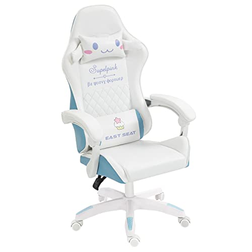 WCG Cinnamoroll Gaming Chair Girls Cute Computer Armchair Office Home Swivel Lifting Adjustable Chair…