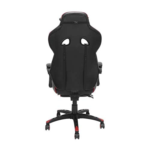 RESPAWN 110 Ergonomic Gaming Chair with Footrest Recliner - Racing Style High Back PC Computer Desk Office Chair - 360 Swivel, Adjustable Lumbar Support, Headrest Pillow, Padded Armrests - 2019 Red