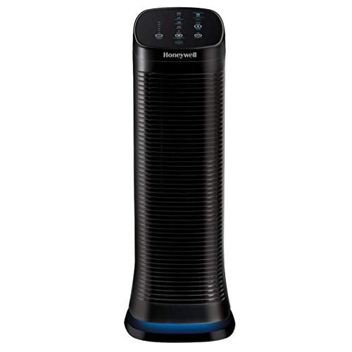 Honeywell HFD320 Air Genius 5 Air Purifier, Large Rooms (250 sq. ft.) Black & HPA200 HEPA Air Purifier Large Room (310 sq. ft), Black