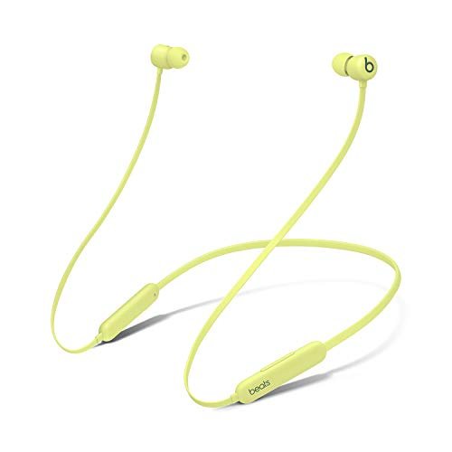 Beats Flex Wireless Earbuds – Apple W1 Headphone Chip, Magnetic Earphones, Class 1 Bluetooth, 12 Hours of Listening Time, Built-in Microphone - Yuzu Yellow