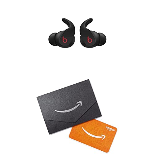 Beats Fit Pro - True Wireless Noise Cancelling Earbuds with $25 Amazon Gift Card - Apple H1 Headphone Chip, Compatible with Apple & Android, Class 1 Bluetooth®, Built-in Microphone - Black