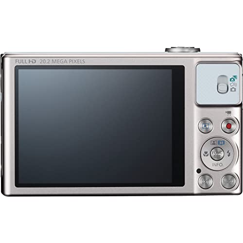 Canon PowerShot SX620 HS Digital Camera (Silver) (1074C001), 64GB Memory Card, 2 x NB13L Battery, Corel Photo Software, Charger, Card Reader, LED Light, Soft Bag + More (International Model)