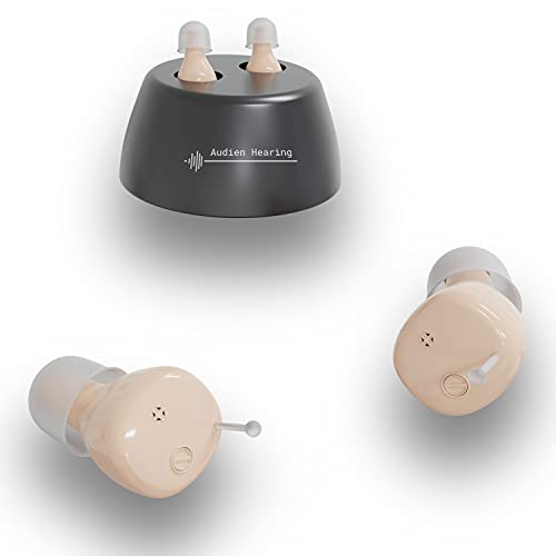 Audien Hearing EV3 Rechargeable Hearing Amplifier to Aid and Assist Hearing, Rechargeable and Nearly Invisible
