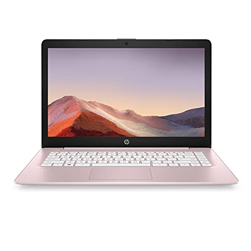 2021 Newest HP Premium 14 inch HD Laptop, Intel Dual-Core Processor Up to 2.6GHz, 8GB RAM, 64GB eMMC Storage, Webcam, Bluetooth, HDMI, Wi-Fi, Rose Pink, Windows 11 with 1 Year Microsoft 365