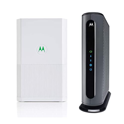 Motorola Smart WiFi Router (MH7021) + MB8611 Multi-Gig Cable Modem | Top Tier Internet Speeds | Approved for Comcast Xfinity, Charter Spectrum, and Cox – Separate Modem and Router Bundle
