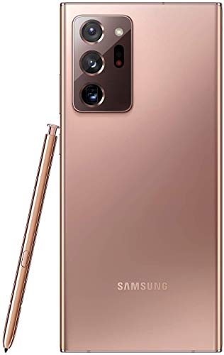 Samsung Galaxy Note20 Ultra (N986B-DS), 5G, International Version (No US Warranty), 256GB 12GB RAM, Mystic Bronze - GSM Unlocked