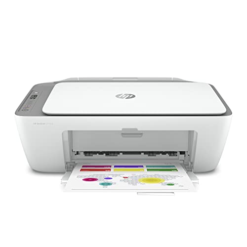 HP DeskJet 27-55e Series Inkjet All-in-One Color Printer I Print Copy Scan I Wireless & Mobile Printing I Wireless & USB Connectivity I Up to 5.5 ppm I Up to 4800 x 1200 dpi + Printer Cable