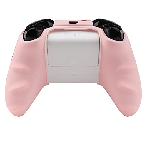 Xbox One Controller Skin,RALAN Fruit Pink Anti-Slip Silicone Controller Cover Protector Case Compatible for Xbox 1 Wireless/Wired Gamepad Joystick with 2 Cute Thumb Grips Caps .