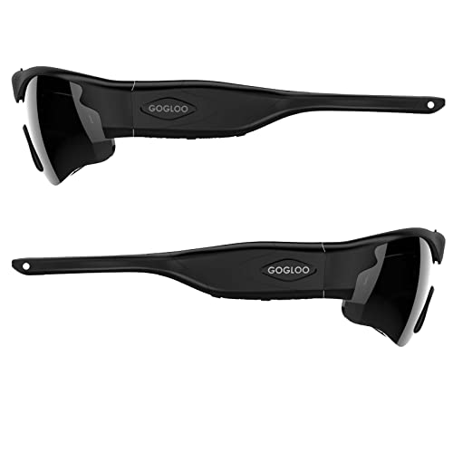 Gogloo Smart Glasses Sunglasses Eyeglasses with 32GB, Full HD Video & Photo, Unisex Sport Design, Best Outdoors with Riding Motorcycle Biking Golfing or Other Sports