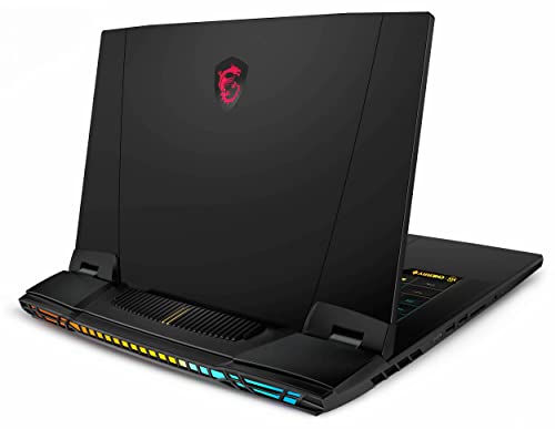 MSI Titan GT77 12UHS Gaming & Entertainment Laptop (Intel i9-12900HX 16-Core, 128GB DDR5 4000MHz RAM, 8TB PCIe SSD, GeForce RTX 3080 Ti, 17.3" 120Hz 4K Ultra HD (3840x2160), Win 11 Pro) with Hub