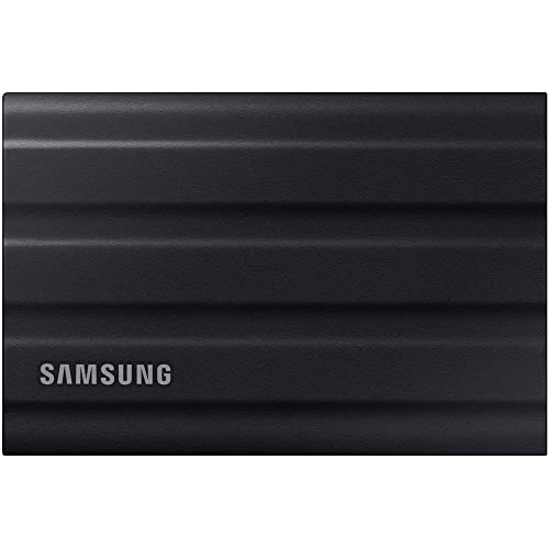 Samsung MU-PE2T0S/AM T7 Shield Portable Solid State Drive 2TB, Black (2022) Bundle with Lexar 32GB 800x UHS-I SDHC Memory Card and Microfiber Cleaning Cloth