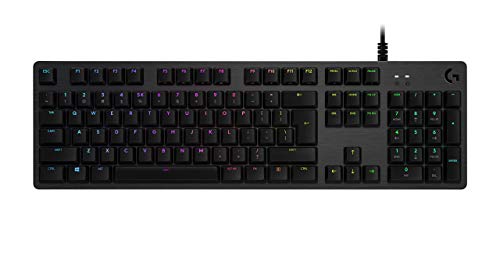 Logitech G513 Carbon LIGHTSYNC RGB Mechanical Gaming Keyboard with GX Brown Switches - Tactile (Renewed)