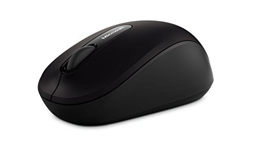 Microsoft Bluetooth Mobile Mouse 3600 - Black. Comfortable Design, Right/Left Hand Use, 4-Way Scroll Wheel, Wireless Bluetooth Mouse for PC/Laptop/Desktop, Works with for Mac/Windows Computers