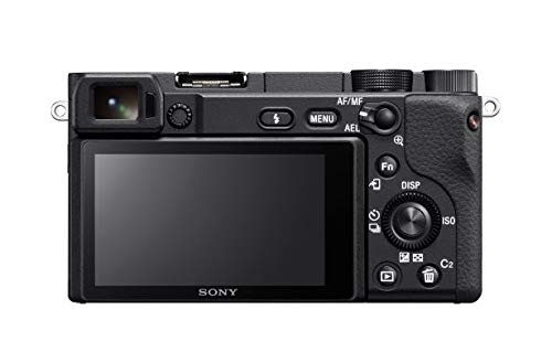 Sony Alpha a6400 Mirrorless Camera: Compact APS-C Interchangeable Lens Digital Camera with Real-Time Eye Auto Focus, 4K Video, Flip Screen & 16-50mm Lens - E Mount Compatible Cameras - ILCE-6400L/B