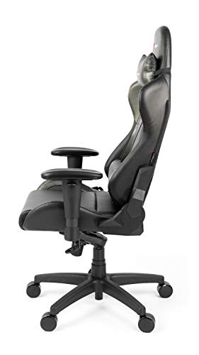 Arozzi - Verona Professional V2 Ergonomic Computer Gaming/Office Chair with Recliner, Swivel, Tilt, Rocker, Adjustable Height and Adjustable Lumbar and Neck Support - Black - Carbon Black Accents