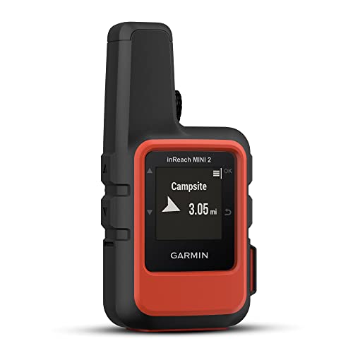 Garmin inReach Mini 2, Lightweight and Compact Satellite Communicator, Hiking Handheld, Orange