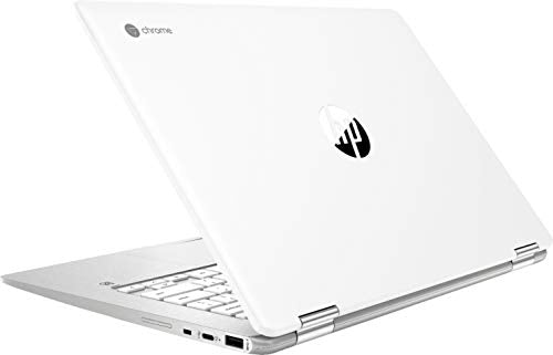 HP Chromebook x360-14" HD Touch - Celeron N4000-4GB - 32GB eMMC - Silver White