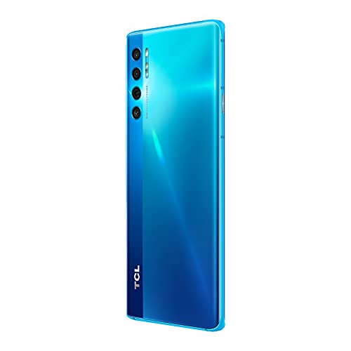 TCL 20 Pro 5G Unlocked Smartphone with 6.67” AMOLED FHD+ Display, 48MP OIS Quad Rear Camera System, 6GB+256GB, 4500mAh Battery with Wireless Charging, US 5G Verizon Cellphone, Marine Blue