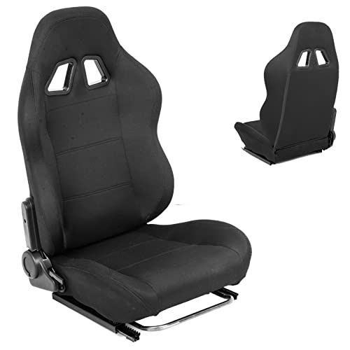 Dardoo Racing Simulator Cockpit Gaming Seat with Adjustable Double Slide Adapt Gaming Simulator Cockpit Racing Wheel Stand Chair Video Game Chairs Black