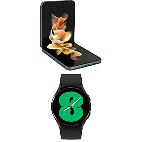 Samsung Galaxy Z Flip 3 5G Factory Unlocked, Green with Samsung Galaxy Watch 4 44mm