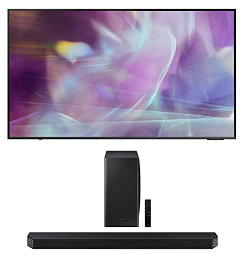 Samsung QN75Q60AA 75" QLED Q60 Series 4K Smart TV Titan Gray with a Samsung HW-Q900A 7.1.2 Channel Dolby Soundbar with Subwoofer (2021)