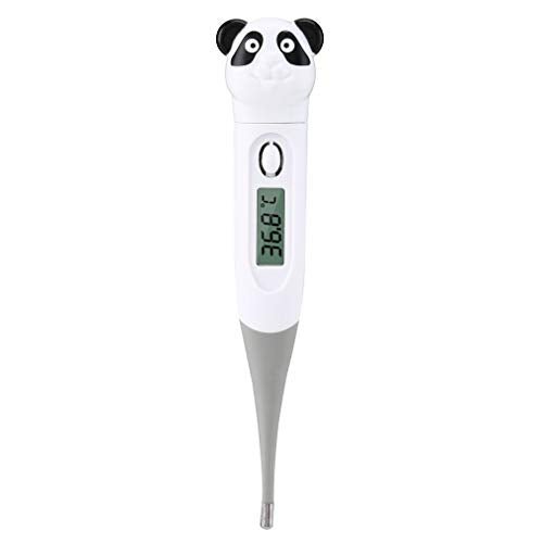 Digital Thermometer, Accurate Oral Underarm Rectal Temperature Thermometer, Flexible Tip & Waterproof（White）