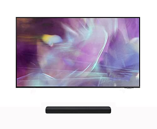 Samsung QN65Q60AA 65" QLED Quantum HDR 4K Smart TV with a Samsung HW-S40T 2.0 Channel All-in-one 100W Dolby Digital Soundbar (2021)