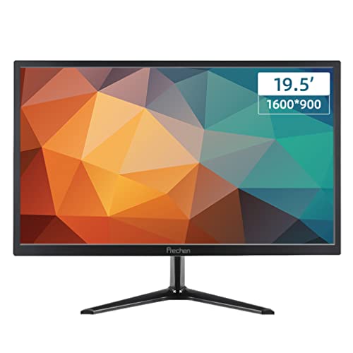 19.5 Inch PC Monitor, PC Screen 1600x900 with HDMI&VGA Interface, 60Hz, Dual Built-in Speakers, Wide Viewing Angle 170°, LED Monitor