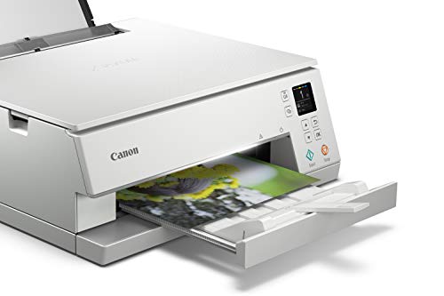 Canon TS6320 All-In-One Wireless Color Printer with Copier, Scanner and Mobile Printing, White, Works with Alexa