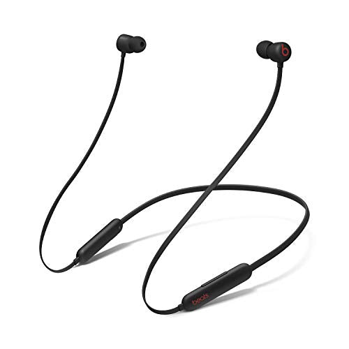 Beats Flex Wireless Earphones – Apple W1 Headphone Chip, Magnetic Earbuds, Class 1 Bluetooth, 12 Hours of Listening Time, Built-in Microphone - Black (Latest Model) (Renewed)