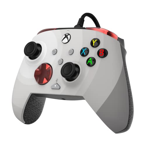 Xbox Controller + 1 Month Xbox Game Pass Ultimate - Compatible with Xbox Series X|S, Xbox One, PC - REMATCH by PDP - Radial White